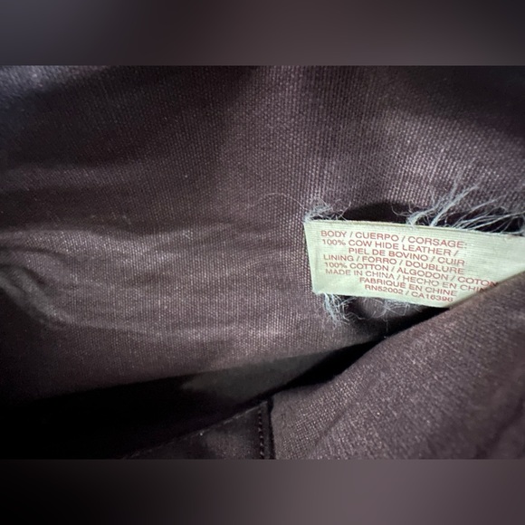 Vintage Lucky Brand Brown Leather Clutch Bag, Y2K Clutch - Picture 11 of 12